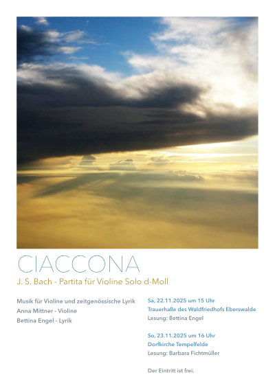 Violinenkonsert mit Lesung